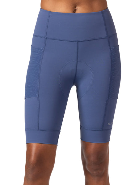 Terry Hi Rise Holster Bike Short in color || Indigo