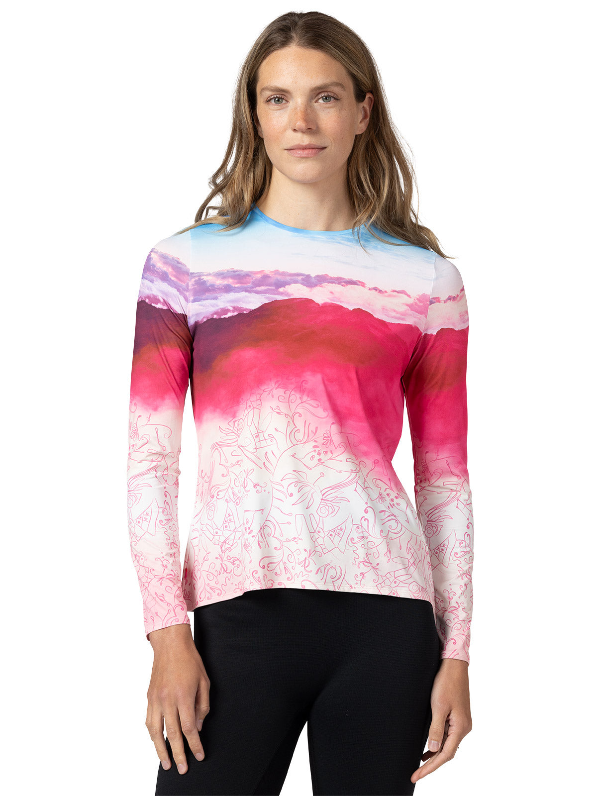 Terry Soleil Free Flow Long Sleeve Top in color || Inscription