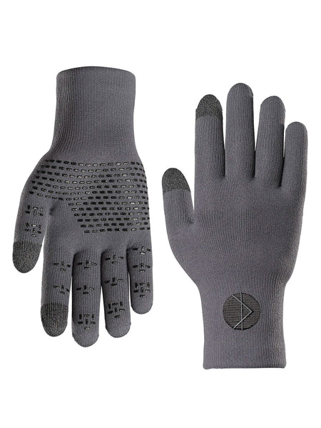 Showers Pass Pro Wool Waterproof Cycling Gloves in color || Gray