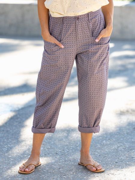 Maloja Auerbach Pant in color || smoky purple
