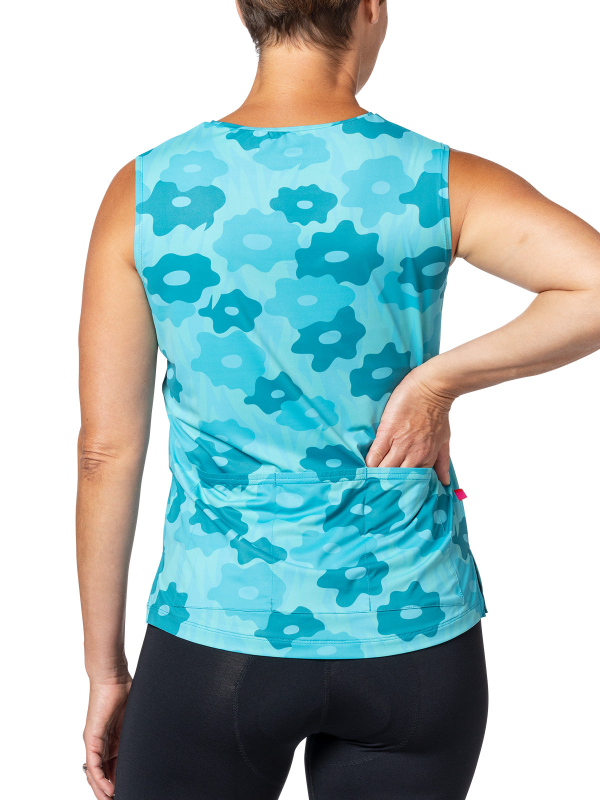 Terry Soleil Split Bike Tank in color || Blue Daisy