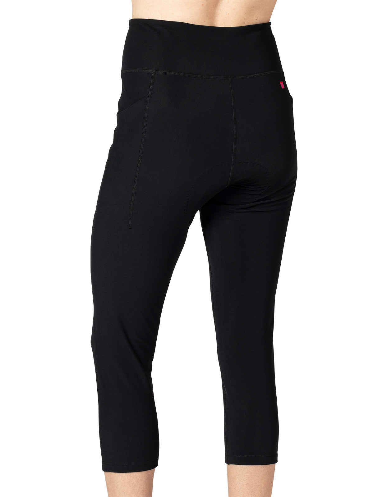 Terry Thermal Hi-Rise Bike Capri in color || Black