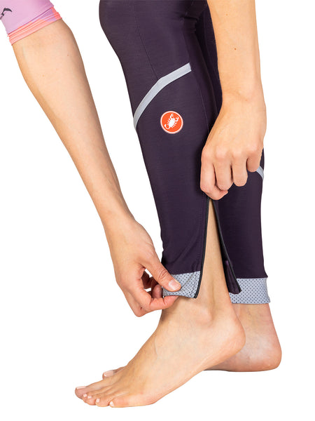 Castelli Velocissima Thermal Bike Tight in color || Dark Nightshade