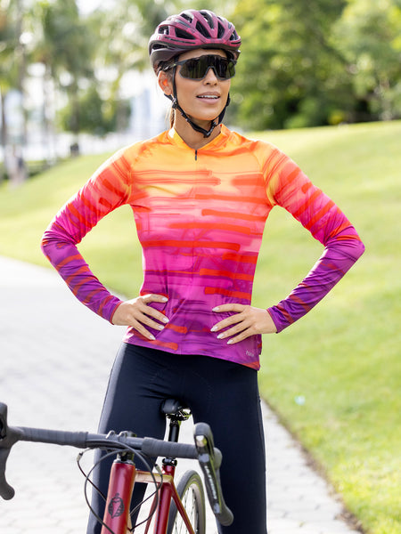 Terry Soleil Long Sleeve Bike Jersey in color || Zion