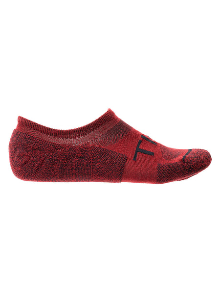 Tiem Athletic Low Cut Performance Wool Bike Socks in color || Merlot