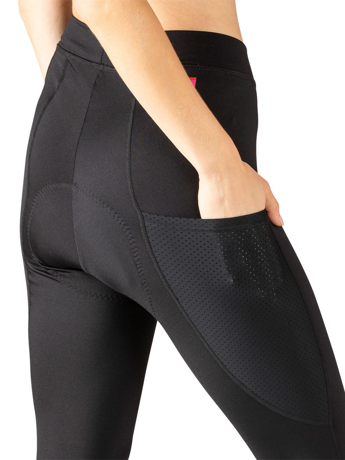 Terry Thermal Bike Tight in Black Colorway