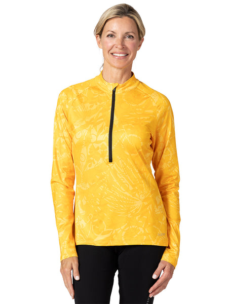 Terry Thermal Bike Jersey in color || Palmetto Gold
