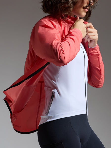 GORE Spinshift Wind Bike Jacket in color || Coral Red