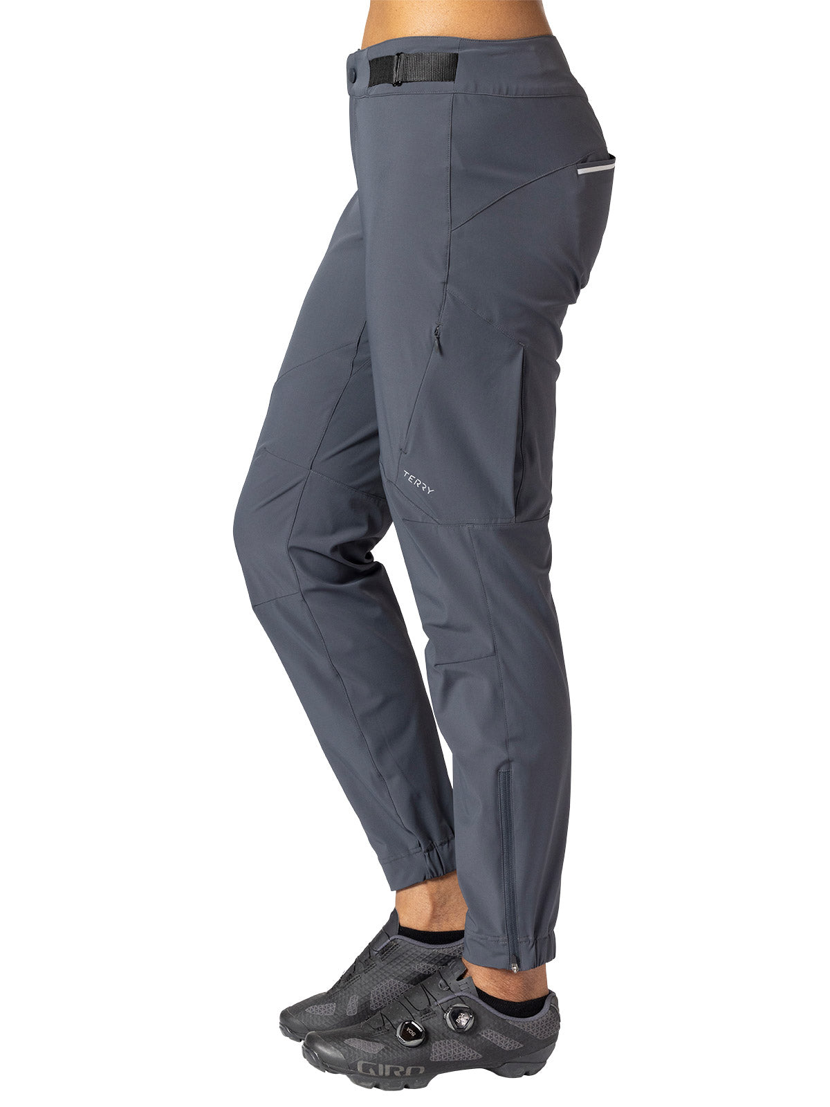 Terry Gravel Bike Pant in color || Ebony