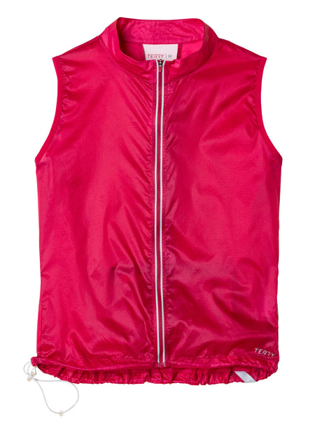 Terry Mistral Packable Bike Vest in color || Framboise