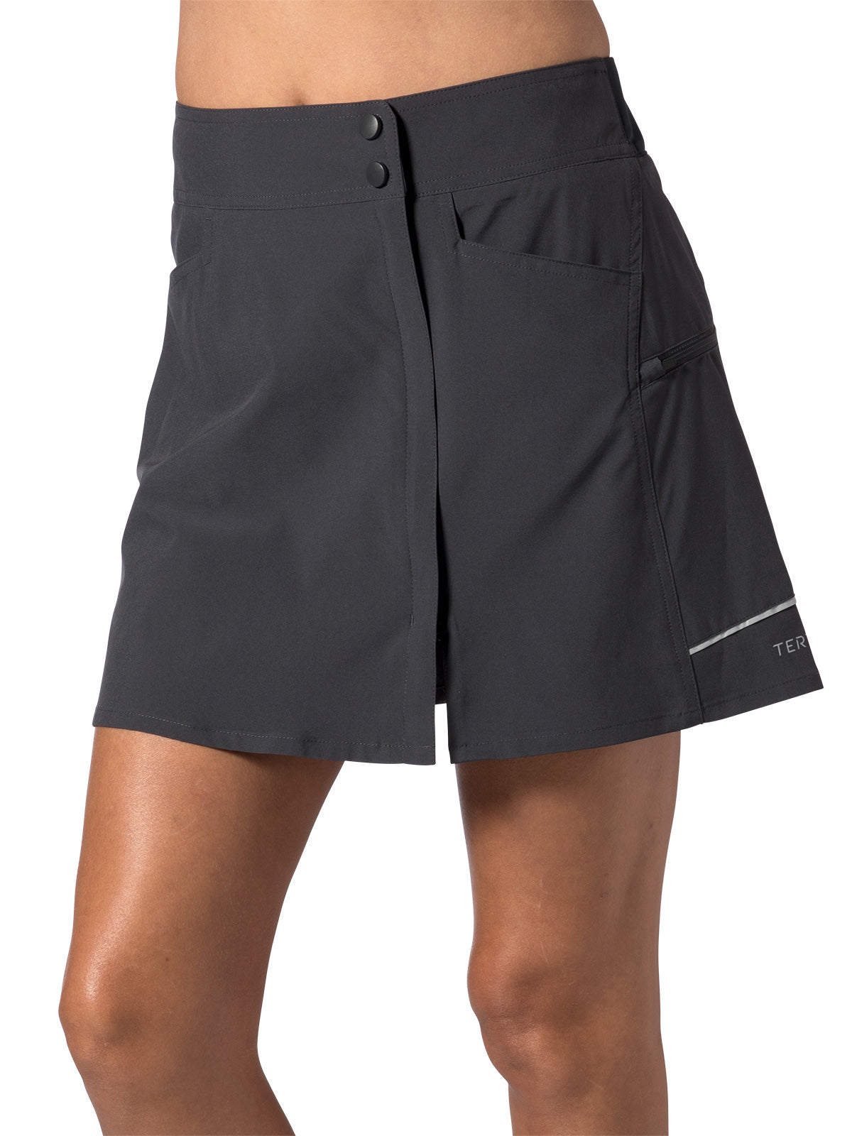 Terry Metro Bike Skort in color || Ebony