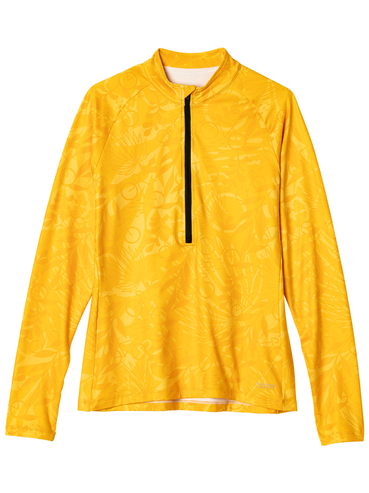 Terry Thermal Bike Jersey in color || Palmetto Gold