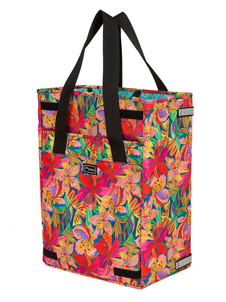 Po Campo Orchard Grocery Bike Pannier in color || Tropical Nights