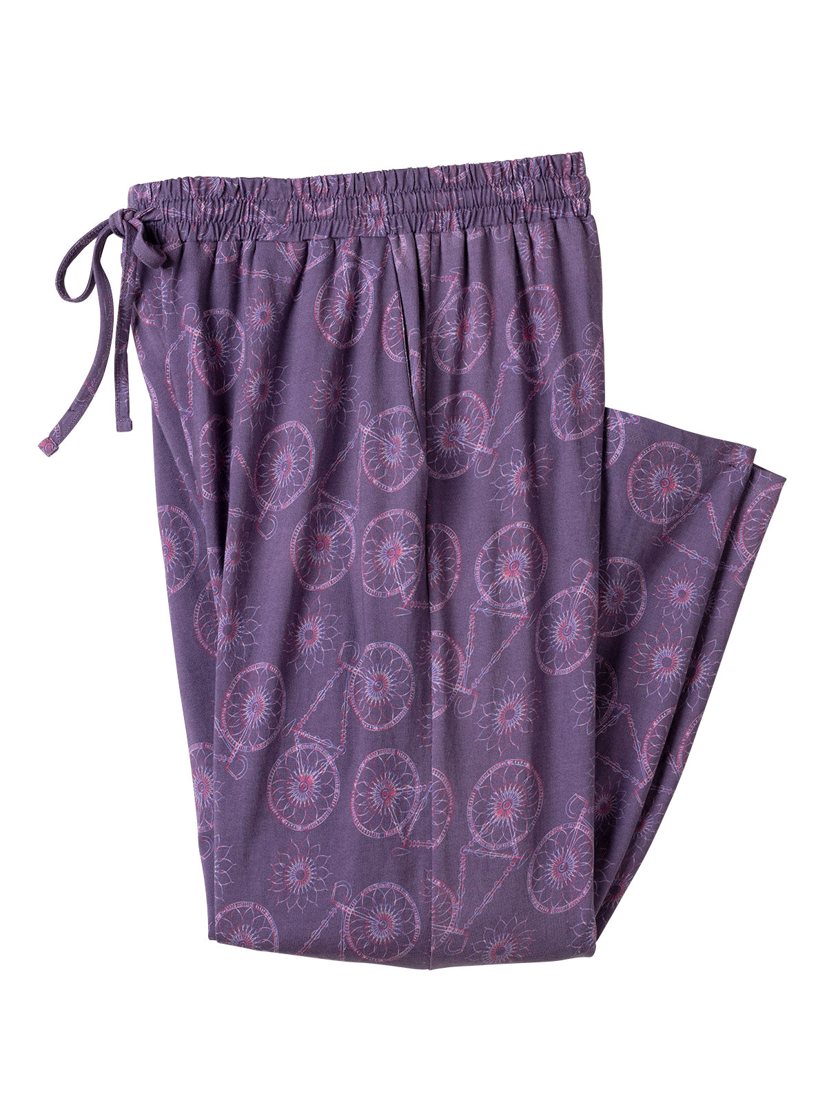 Benares PJ Crop Pant Plus in Plum Colorway