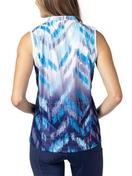 Terry Breakaway Mesh Sleeveless Bike Jersey in color || Ikat