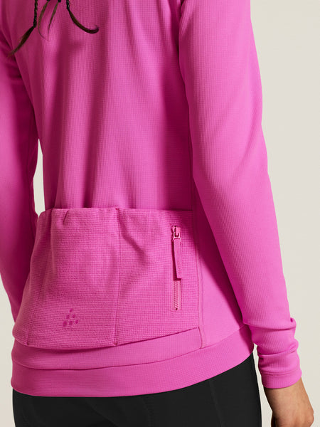 Craft SubZ LS Bike Jersey in color || Magenta