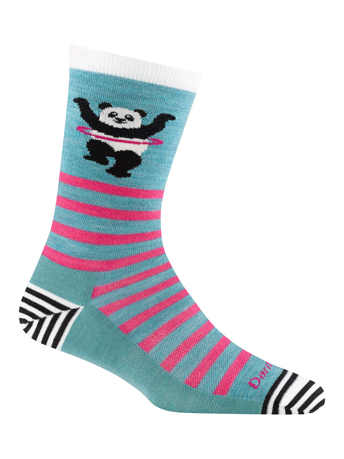 Darn Tough Animal Haus Crew Cycling Socks in color || Lagoon