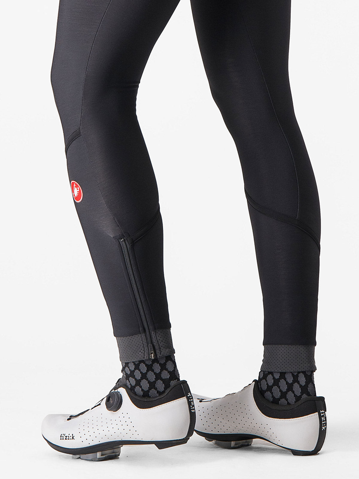 Castelli Velocissima Thermal Bike Tight in color || Black Reflex