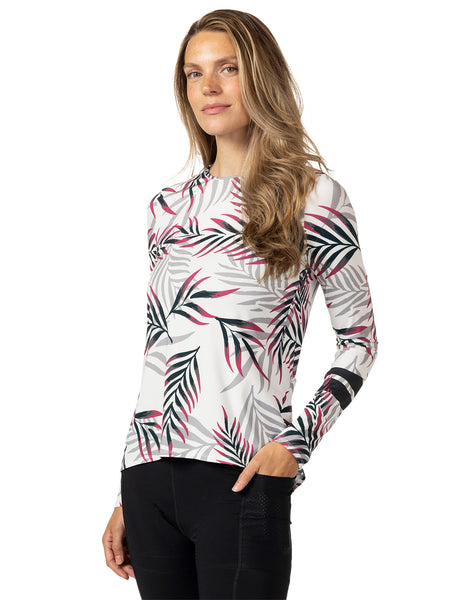 Terry Soleil Flow Long Sleeve Bike Top in color || Caicos