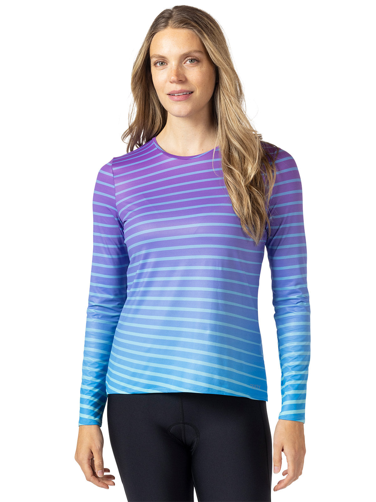 Terry Soleil Free Flow Long Sleeve Top in color || Diagonal Fade