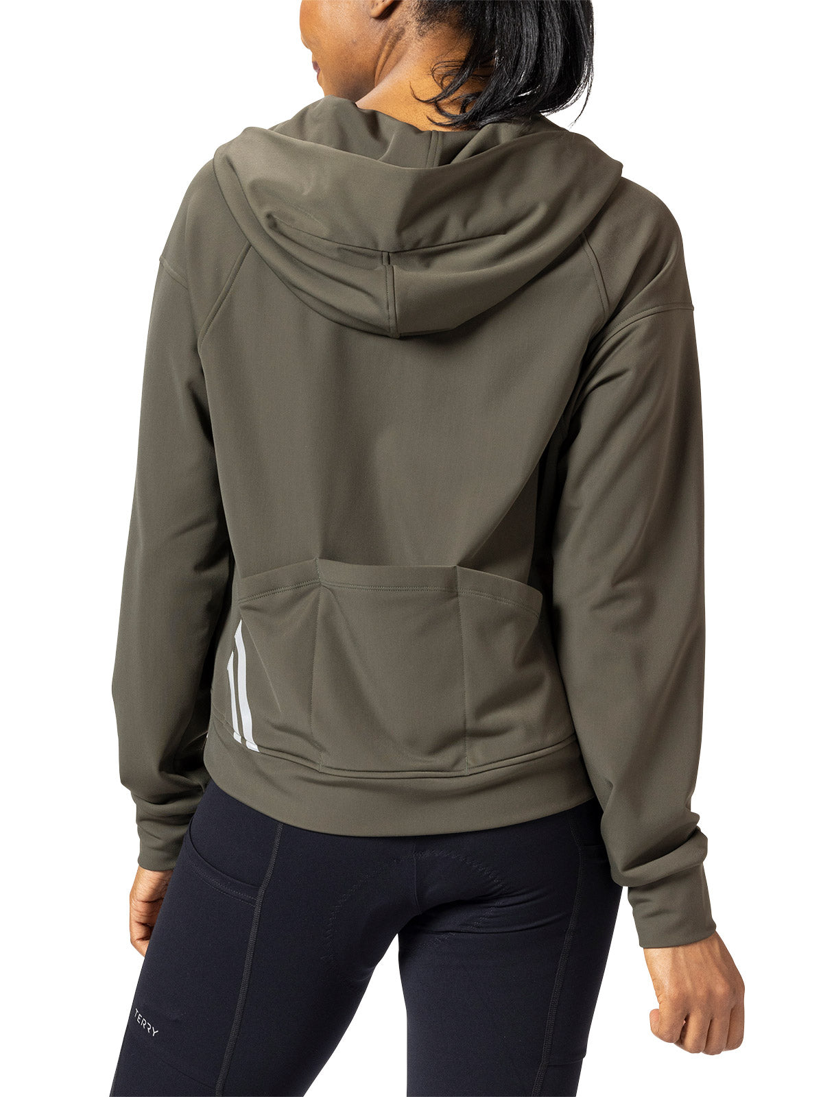 Terry Thermal Gravel Bike Hoody in color || Smokey Pine