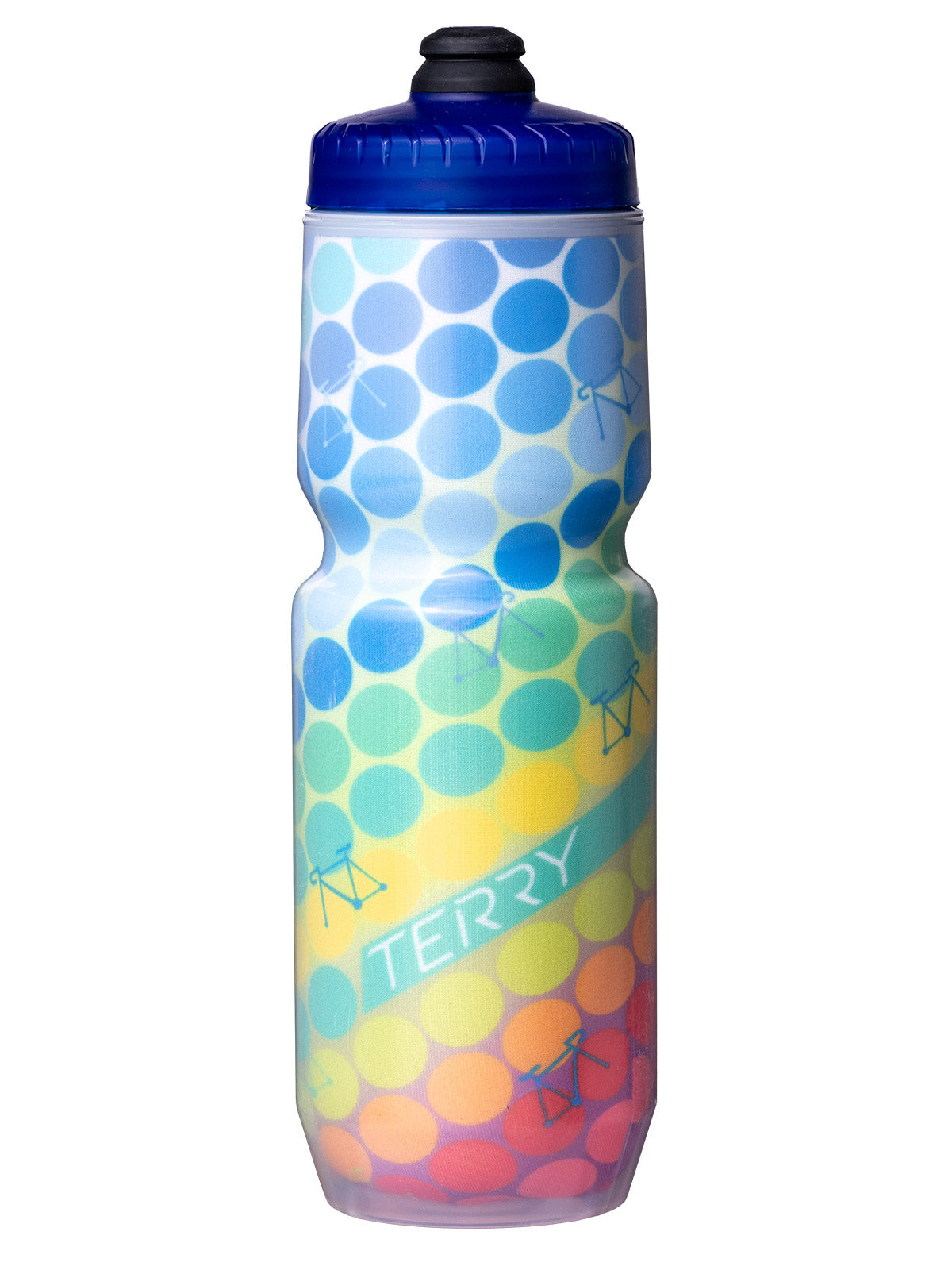 Specialized Insulated Cycling Water Bottle in color || Diagonal Dots