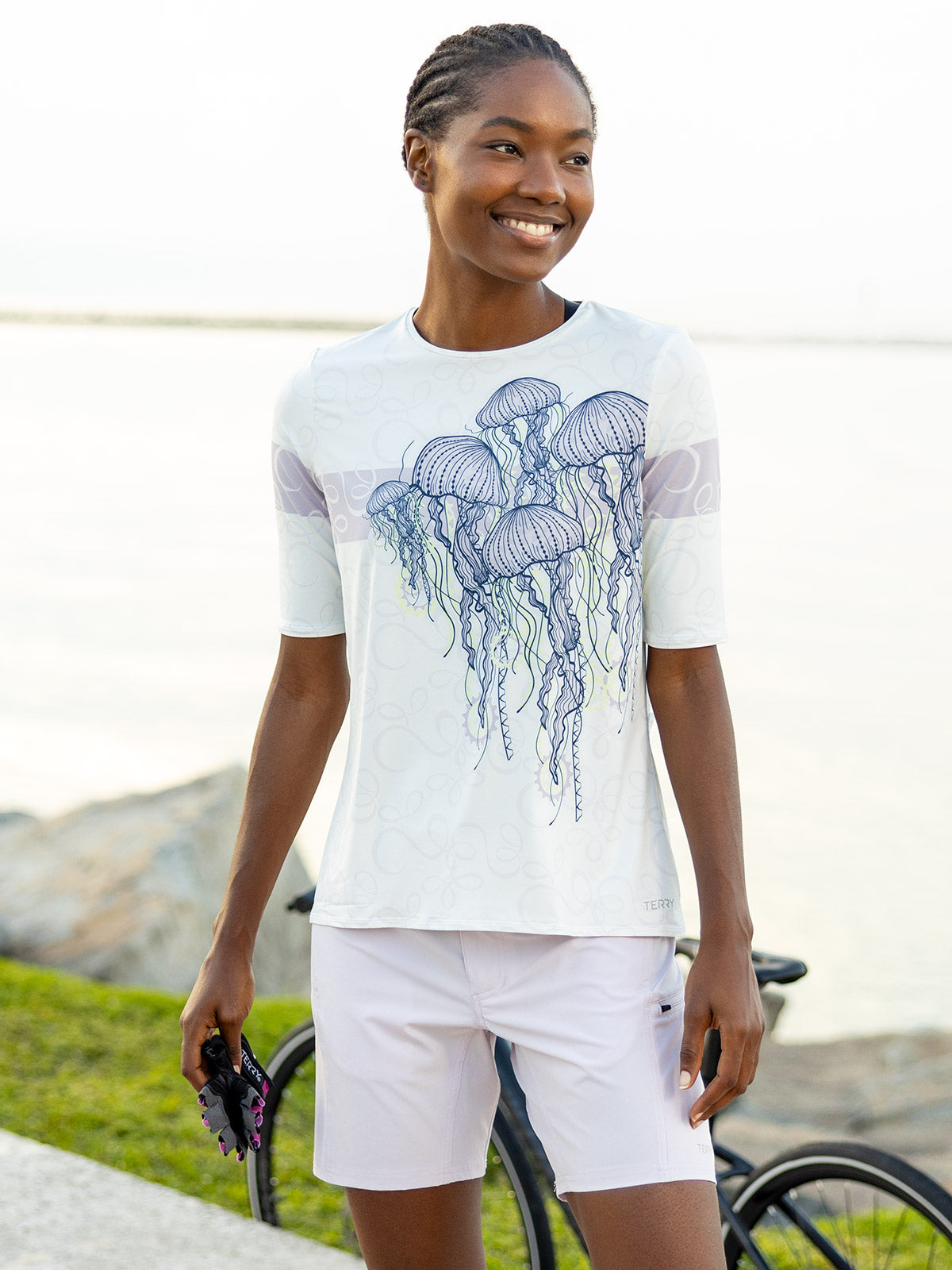 Terry Metro 7 inch Bike Short in color || Orchid