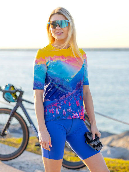Terry Soleil Flow Short Sleeve Bike Top in color || Auvergne