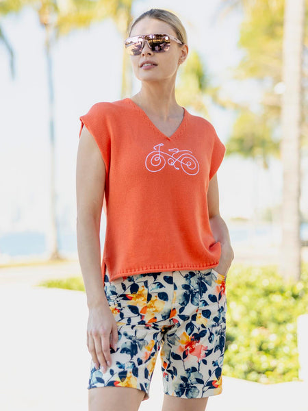 Krimson Klover Ren Sweater Tank in color || Coral