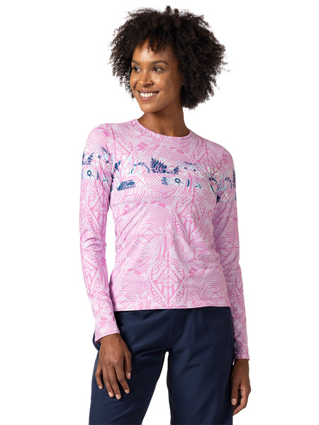 Terry Soleil Long Sleeve Bike Top in color || Pedal Through Pink
