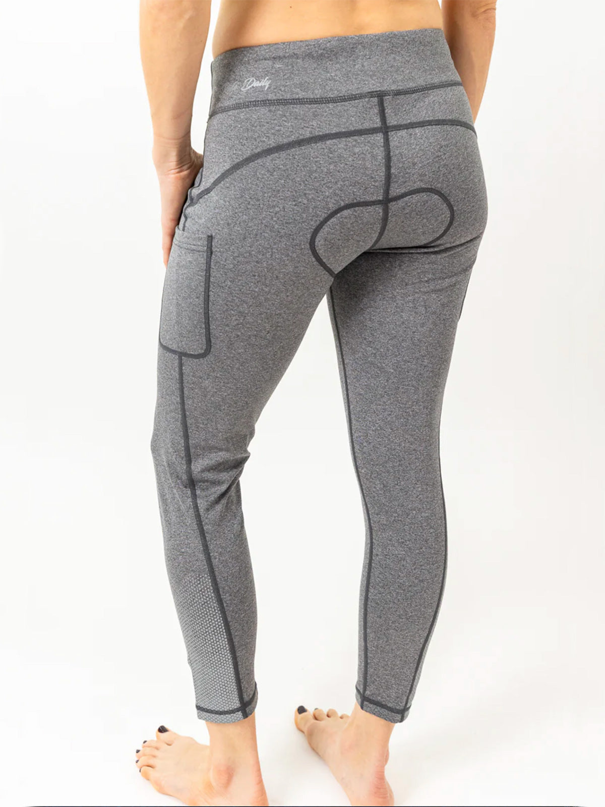 Club Ride Spin Bike Tight in Heather Black Colorway