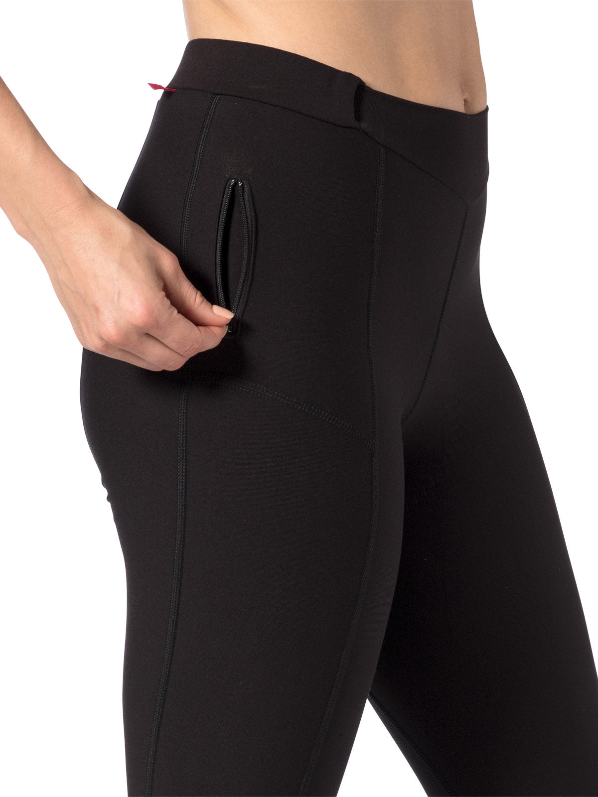 Terry Coolweather Bike Tight Petite Length in color || Black