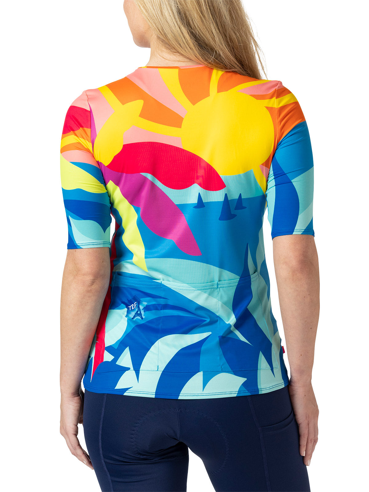 Terry Soleil Short Sleeve Bike Top in color || Bay of Biscay