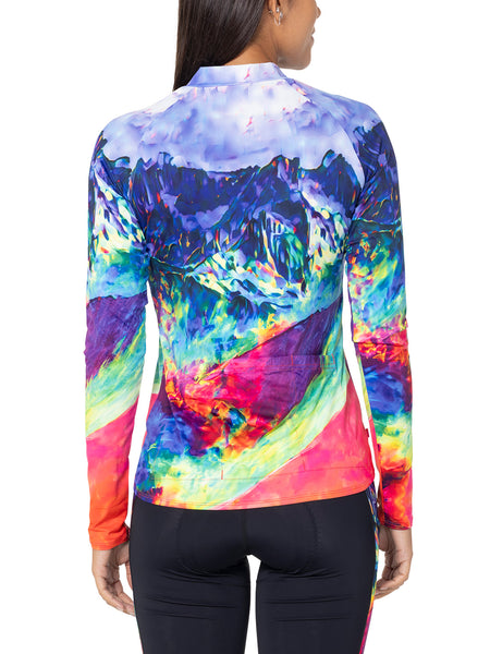 Terry Soleil Long Sleeve Bike Jersey in color || Prismatic Peaks