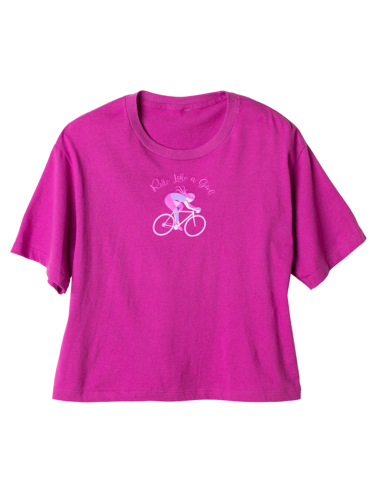 Terry Cyclo Crop Bike Tee in color || Ride Like A Girl