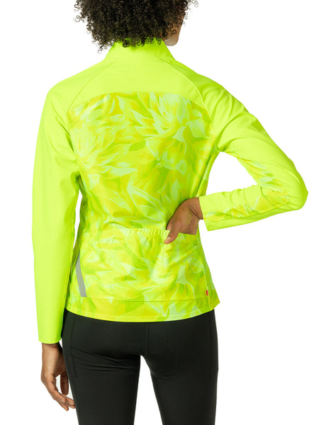 Terry Hybrid Bike Jacket in color || Chartreuse