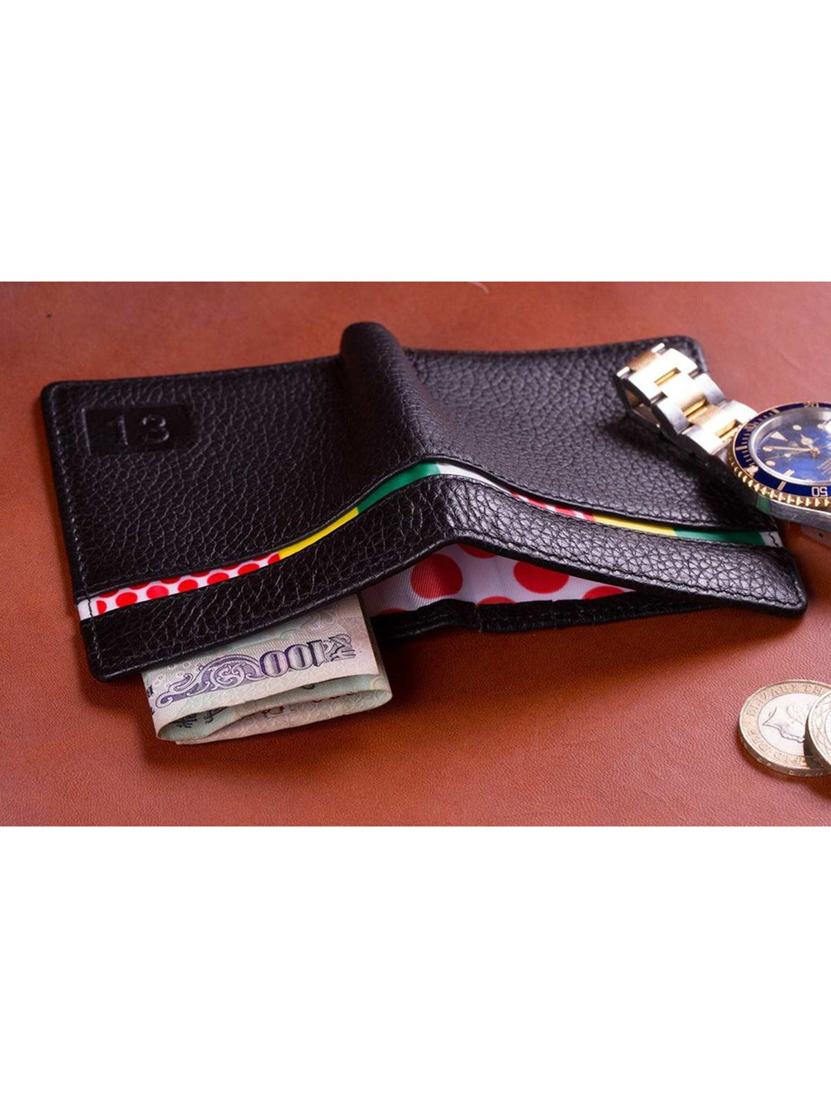 Apres Velo QOM Bike Wallet in Black Multi Colorway