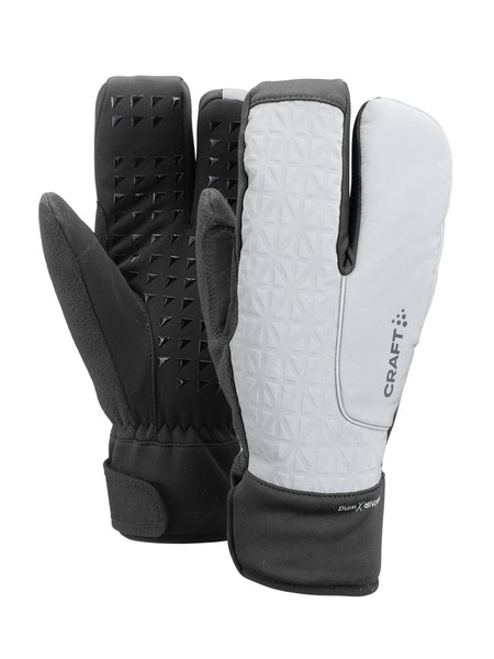 Craft Siberian 2.0 Split Bike Glove in color || Silver Black