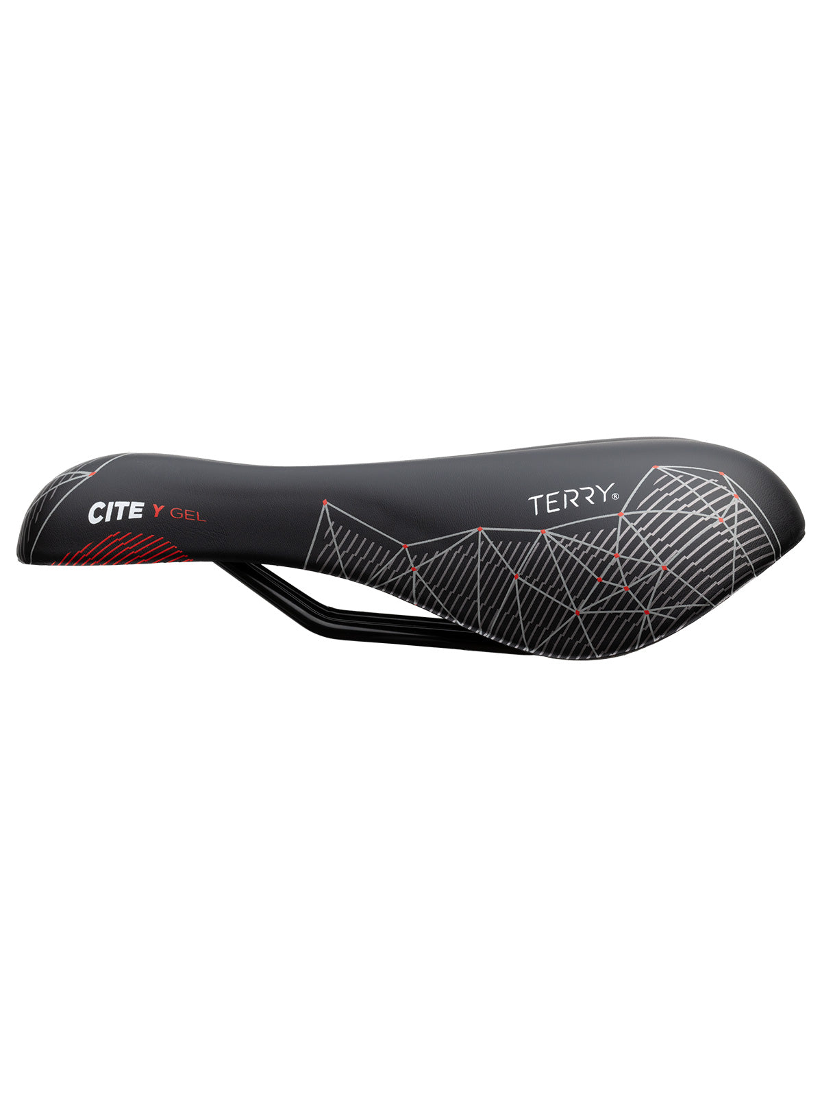Terry Cite Y Gel Saddle in color || Prism Red