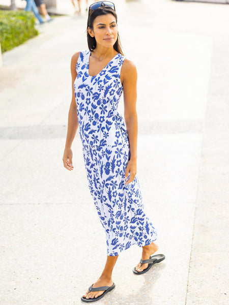 Message Factory Chertsey Skirt in color || Printed Blue