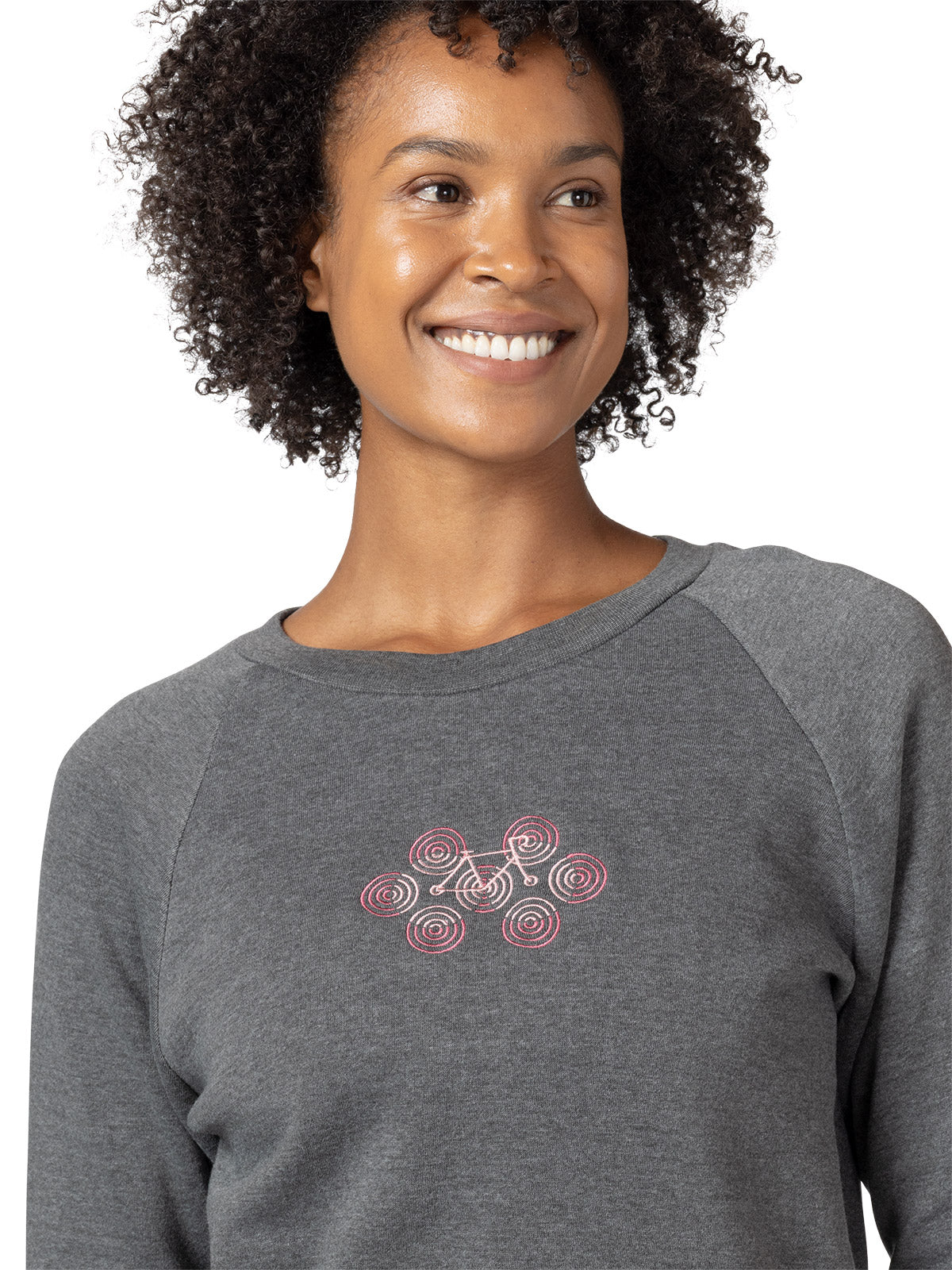 Terry Racer Crewneck Sweatshirt in color || Charcoal