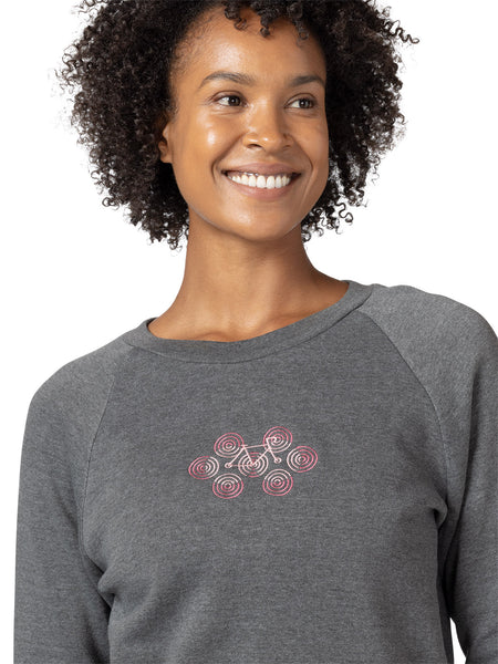 Terry Racer Crewneck Sweatshirt in color || Charcoal