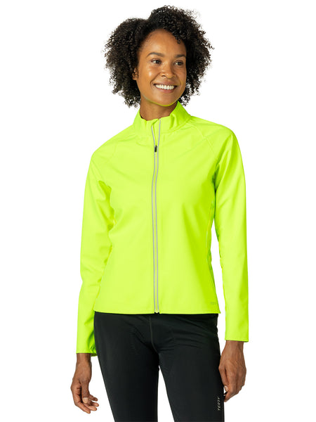 Terry Hybrid Bike Jacket in color || Chartreuse