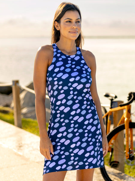 Terry Easy Rider Bike Dress in color || Dark Dots