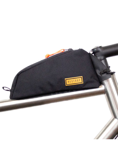 ReStrap Bolt-On Top Tube Cycling Bag in color || Black