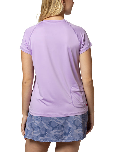Terry Tech Tee Flow Short Sleeve in color || Lavendula Impossible Triangle