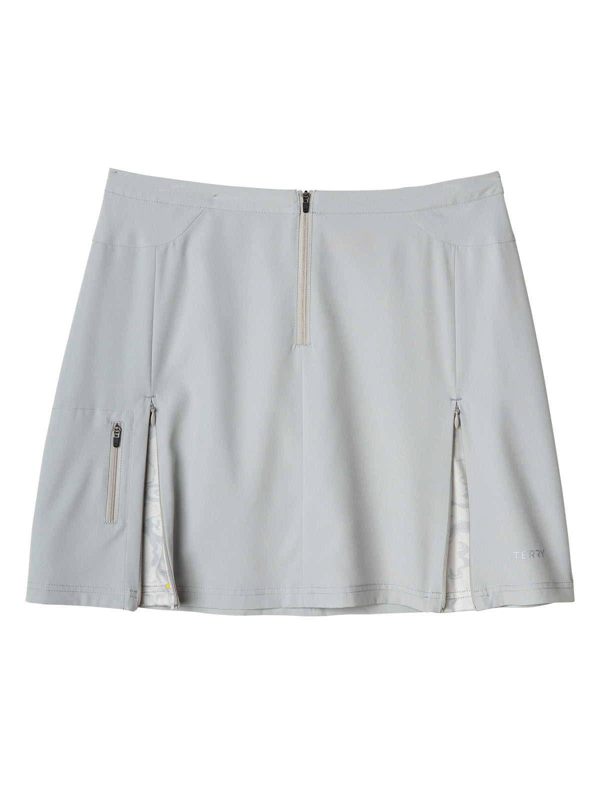 Terry Zipper Bike Skirt in River Rock Colorway