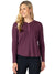 Terry Merino Long Sleeve Bike Jersey in color || Wine Dots