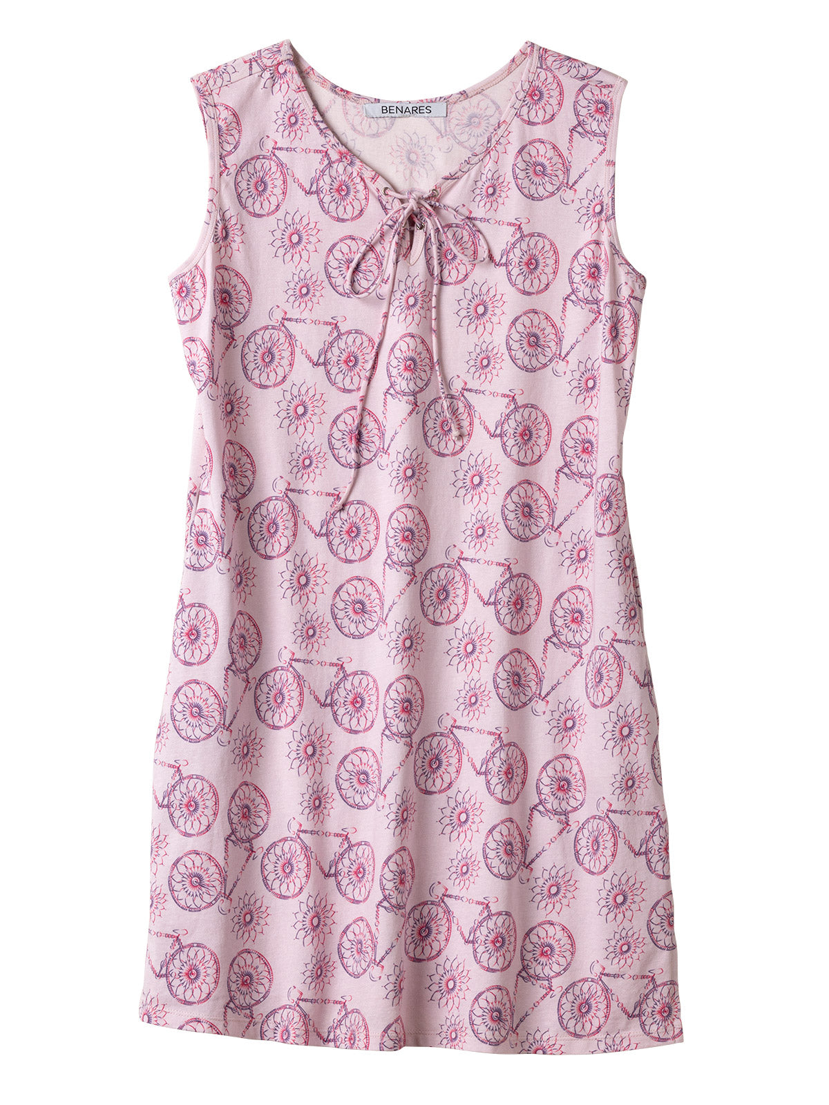 Benares PJ V-Nighty/Tunic Plus in color || Pink