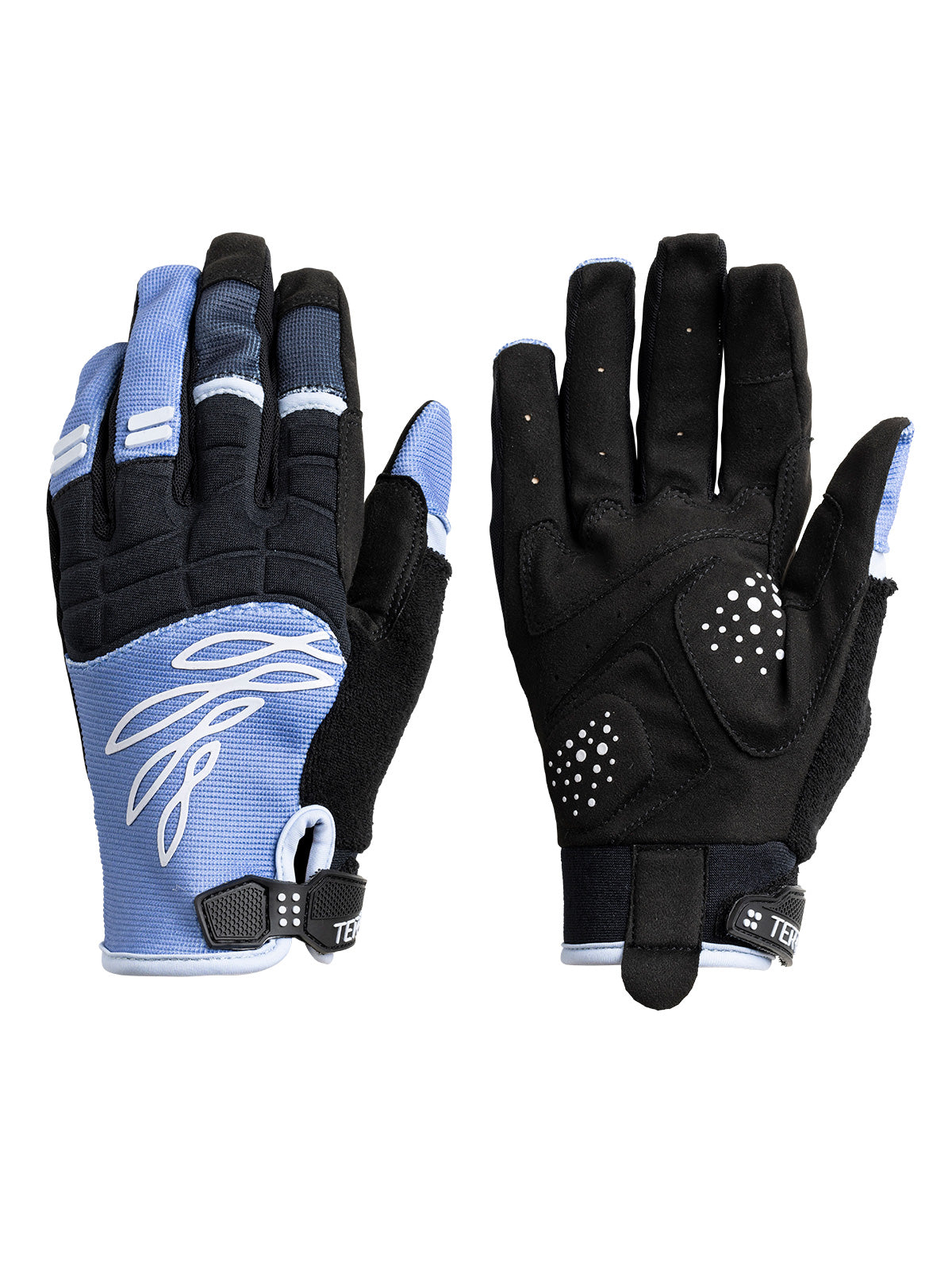 Terry Vista Bike Gloves in Bluestone Colorway